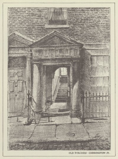 Old Porches, Carrington Street af Alan Stapleton
