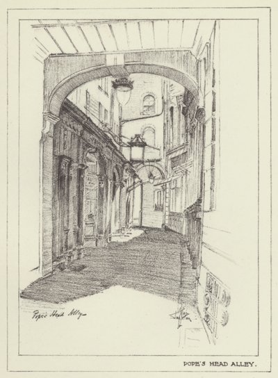Popes Head Alley af Alan Stapleton