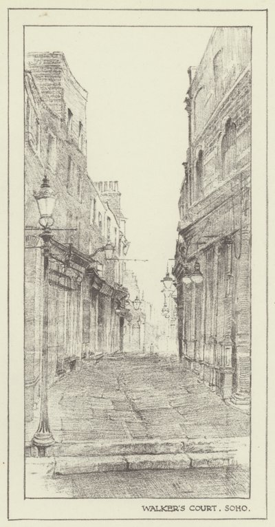 Walkers Court, Soho af Alan Stapleton