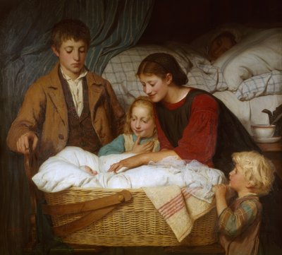 Den nyfødte af Albert Anker