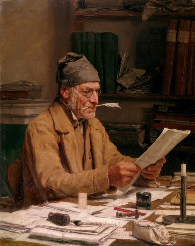 Den kommunale sagsbehandler af Albert Anker