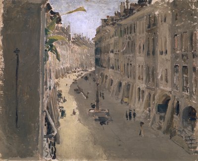 Justice Alley i Bern, ca. 1880-90 af Albert Anker