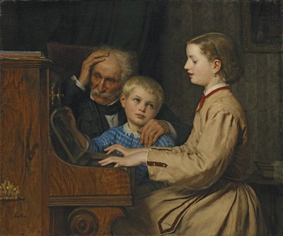 Fædrelandets sang, 1874 af Albert Anker