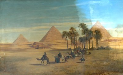 Pyramiderne i Giza, Egypten af Albert August Zimmermann