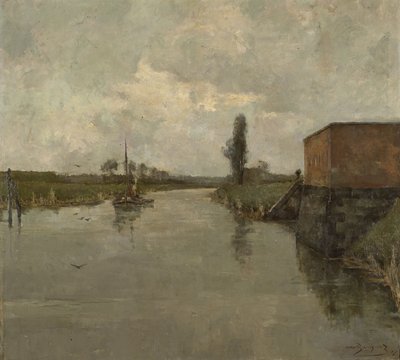 Udsigt over egnen omkring Dendermonde af Albert Baertsoen