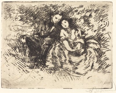 Amorøs samtale (Conversation amoureuse) af Albert Besnard
