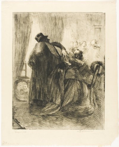 Sorg, plade fem fra Woman af Albert Besnard