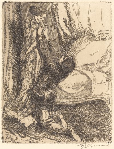 flirtende af Albert Besnard