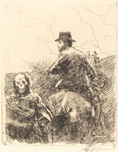 Fare passeret (fare passeret) af Albert Besnard