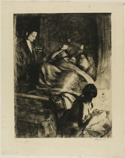 Levering, tallerken tre fra Woman af Albert Besnard