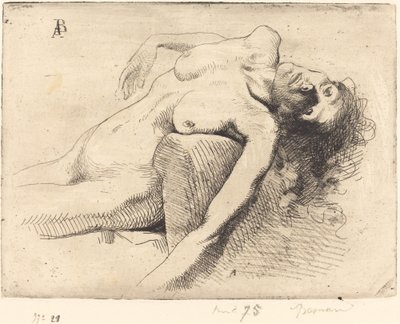 Døende kvinde af Albert Besnard