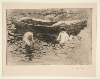 Svømning? Talloires (badning i Talloires) af Albert Besnard