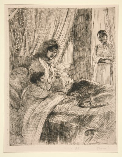 Frokost (eller, Happy Maternity) [Frokost (eller, Happy Maternity)] af Albert Besnard