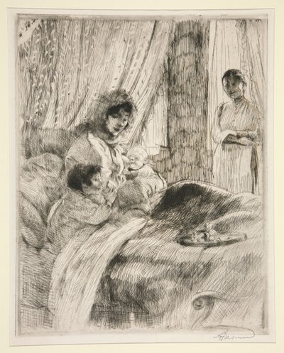 Frokost eller glad barsel af Albert Besnard