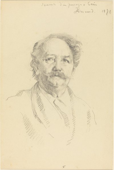 Portræt af en mand (souvenir fra en passage i Paris) af Albert Besnard