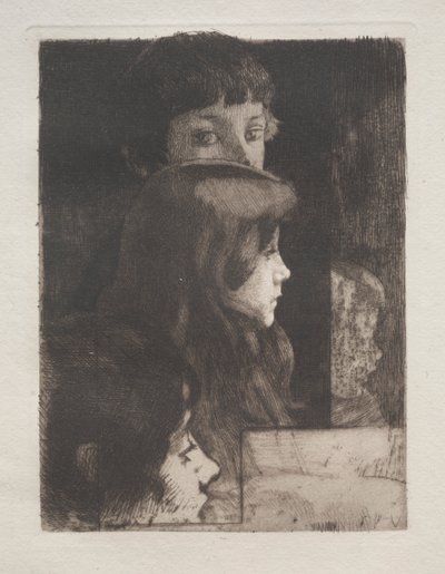 Studie af hoveder af Albert Besnard