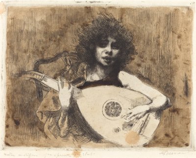 Lutespilleren af Albert Besnard