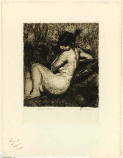 Den Plumed Turban af Albert Besnard