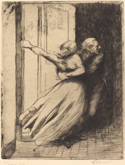 Voldtægten (Le Viol) af Albert Besnard