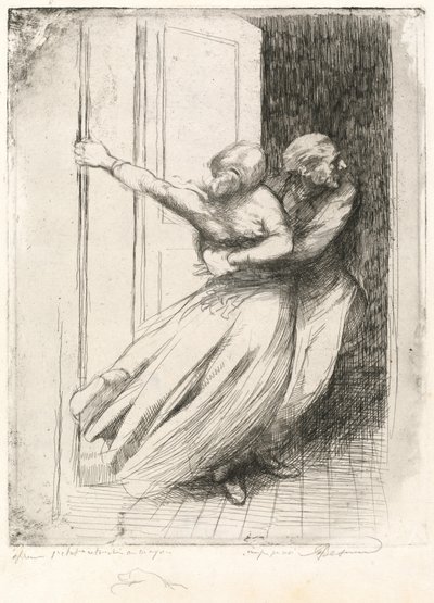 Voldtægten (Le Viol) af Albert Besnard
