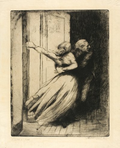 Voldtægten, plade otte fra Woman af Albert Besnard