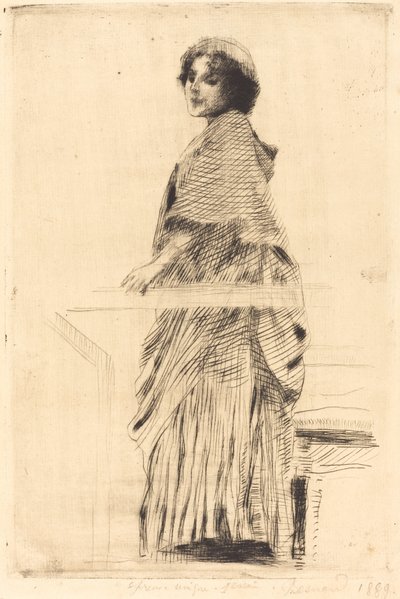 Kvinde i en Kap af Albert Besnard