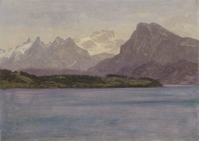 Alaskas kyststrækning af Albert Bierstadt