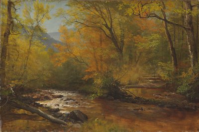 Bæk i skoven af Albert Bierstadt