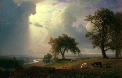 Forår i Californien  af Albert Bierstadt