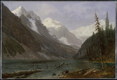De canadiske Rocky Mountains (Lake Louise) af Albert Bierstadt