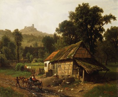 I Foothills, 1861 af Albert Bierstadt