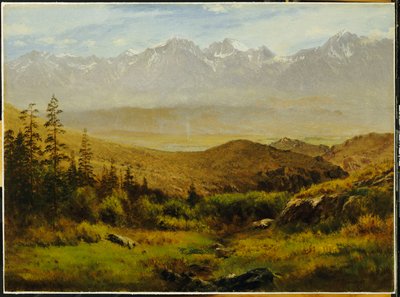 I Foothills of the Rockies af Albert Bierstadt