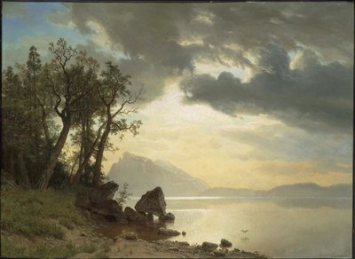 Lake Tahoe, Californien af Albert Bierstadt