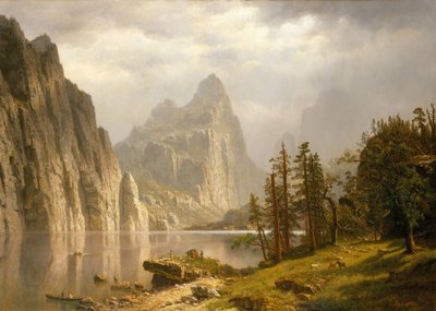 Merced-floden, Yosemite-dalen af Albert Bierstadt