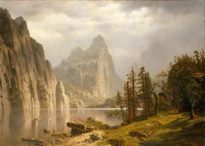 Merced River, Yosemite Valley af Albert Bierstadt