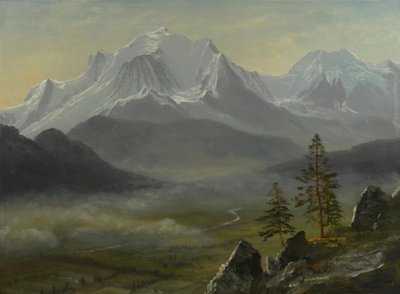 Mont Blanc af Albert Bierstadt