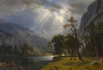 Mount Starr King, Yosemite af Albert Bierstadt