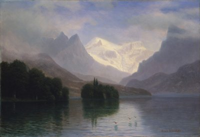 Bjerglandskab af Albert Bierstadt