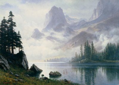 Bjerg ud af tågen af Albert Bierstadt