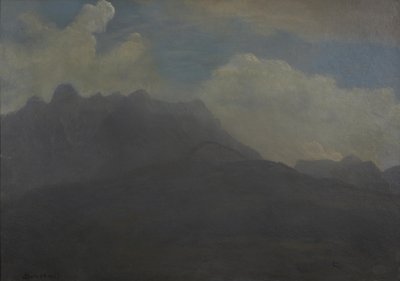 Bjerge og forbjerge af Albert Bierstadt