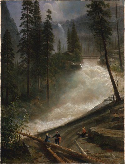 Nevada-vandfaldene, Yosemite af Albert Bierstadt