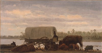 Middag på Platten af Albert Bierstadt
