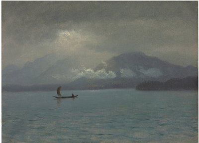 Nordvestkysten, ca. 1889 af Albert Bierstadt