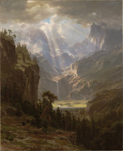 Rocky Mountains, »Lander’s Peak« af Albert Bierstadt