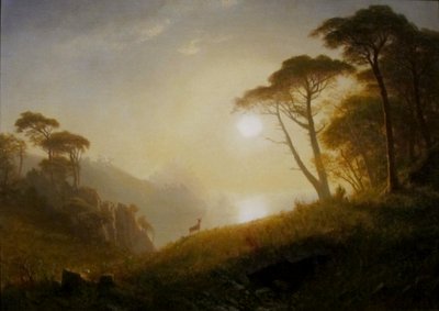 Scener i Yosemite Valley af Albert Bierstadt