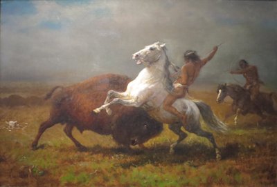 Studie til "The Last of the Buffalo" af Albert Bierstadt