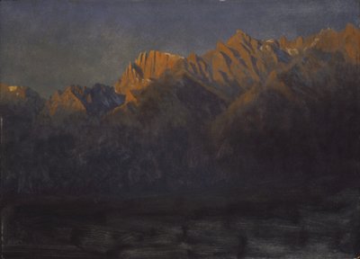 Solopgang i Sierra-bjergene af Albert Bierstadt