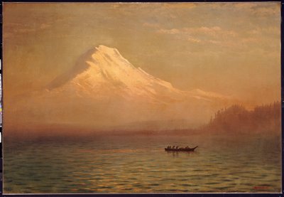 Solopgang på Mount Tacoma af Albert Bierstadt