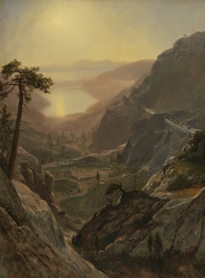 Udsigt over Donner-søen af Albert Bierstadt