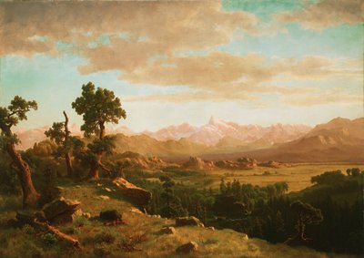 Wind River Country af Albert Bierstadt